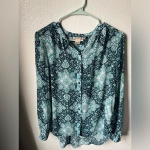Blue Lucky Brand blouse.